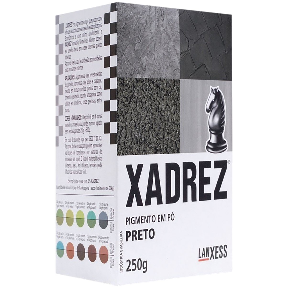 PIGMENTO EM PO 250G PRETO XADREZ