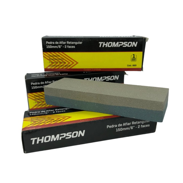 PEDRA AFIAR DUPLA FACE RET 6 X 2 X 1