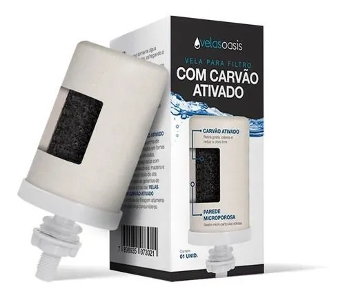 VELA PARA FILTRO C/ CARVÃO ATIVADO OASIS