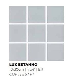 REVEST C 10X10 LUX ESTANHO ELIZABETH