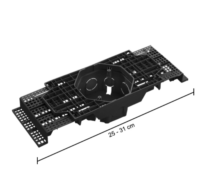 CAIXA LUZ P/LAJE 4X4 PT