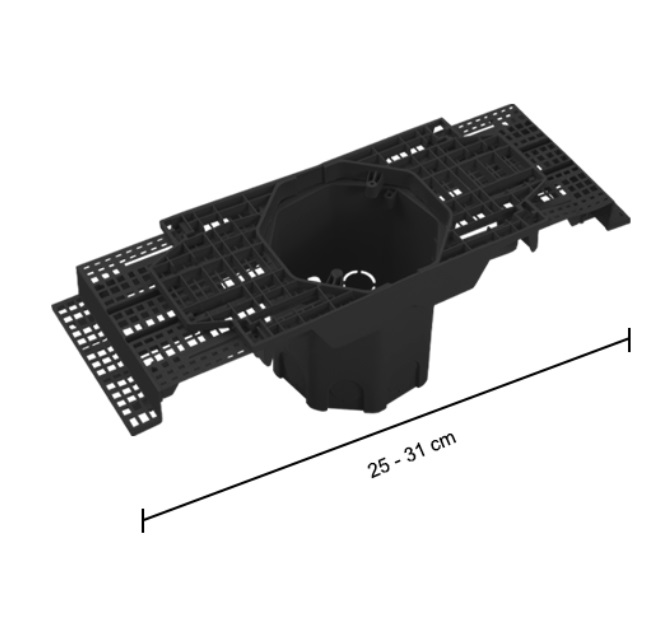 CAIXA LUZ P/LAJE 4X4  PT